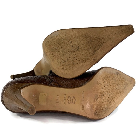 Kenneth Cole Snake Pattern Ankle Boots Size 8.5M - Picture 11 of 12